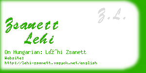 zsanett lehi business card